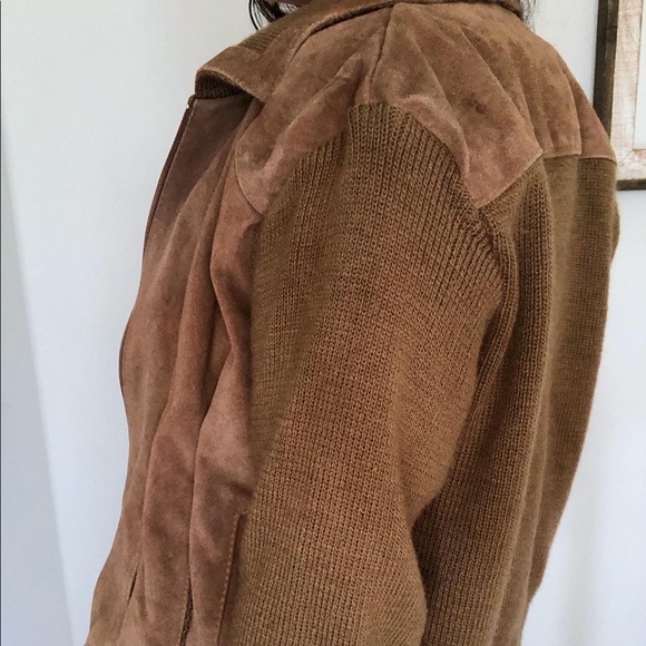 Oversized suede/leather jacket - Picture 2 of 3